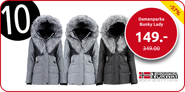 Geographical Norway Damenparka Bunky Lady, anthrazit