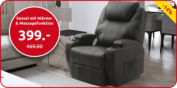 Elektrischer Sessel mit Wärme- und Massagefunktion
