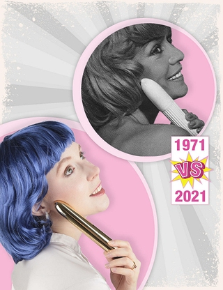 Massagestift «50 Jahre», goldfarben