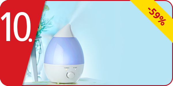 Luftbefeuchter «LED», platzsparendes Tischmodell