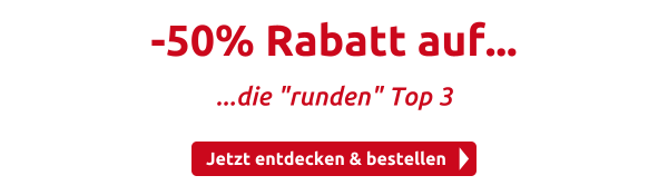 -50% Rabatt auf...