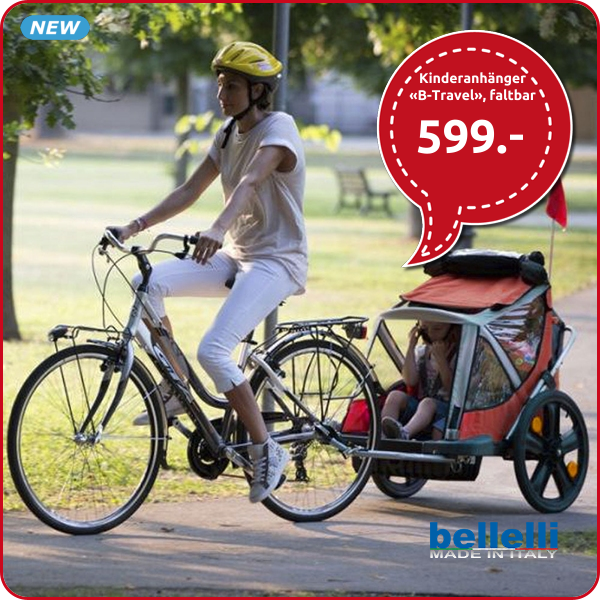 Velo-Kinderanhänger «B-Travel» Bellelli, faltbar