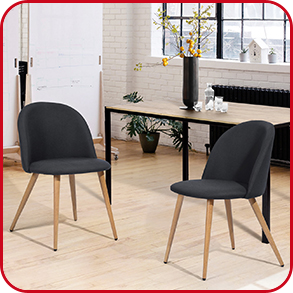 2er-Stuhl-Set «Zomba», schwarz