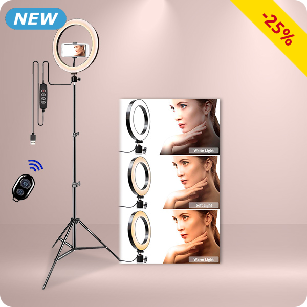 Selfie Light, Halterung & Stativ