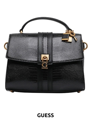 GUESS Handtasche «Ginvera», schwarz