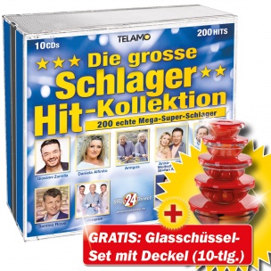 Die grosse Schlager Hit-Kollektion + GRATIS Glasschüssel Set 10 tlg.