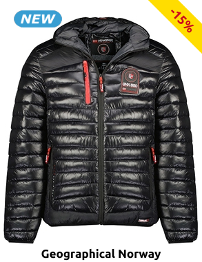 GEOGRAPHICAL NORWAY EXPEDITION Daunenjacke für Herren «Briout», wattiert, schwarz