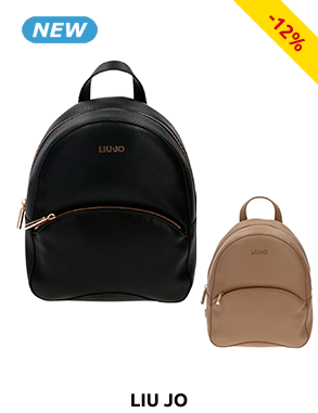 LIUJO Rucksack, verstellbare Träger, schwarz