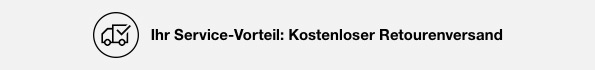 Ihr Service-Vorteil: Kostenloser Retourenversand