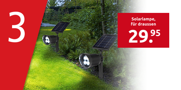 Solarlampe «Spotlight», für draussen