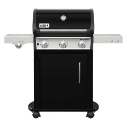 Gasgriller Weber Spirit E-325 silber/schwarz mit 3 Brenner, Seitenbrenner, Deckelthermometer, Fettauffangschale, Grillrost, Seitenablage und Warmhalterost