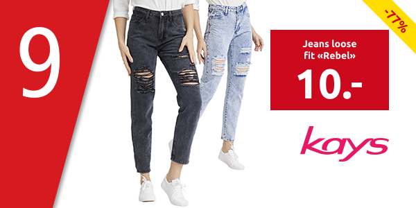 Jeans loose fit «Rebel», hellblau