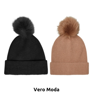 VERO MODA Mütze, schwarz
