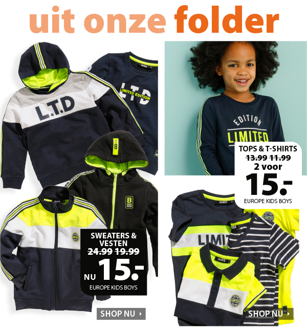 Uit onze folder: stoere kleding voor boys