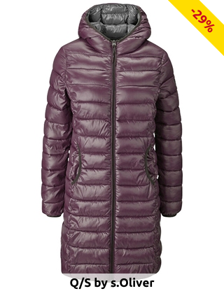 Q/S by s.Oliver Mantel mit Kapuze, violett