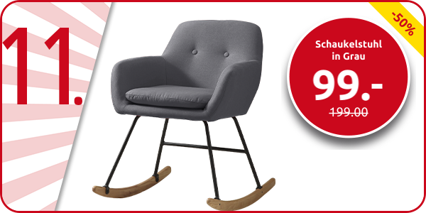 Schaukelstuhl in Grau