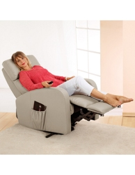 Relax-Massagesessel aus PU, beige