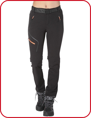 Wanderhose für Damen, schwarz
