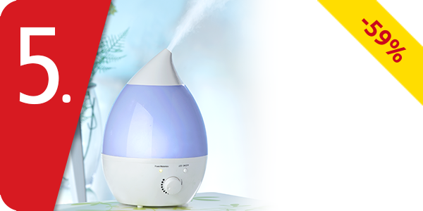 Luftbefeuchter «LED», platzsparendes Tischmodell