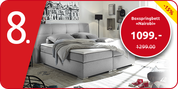 Boxspringbett «Nairobi», 180 x 200 cm