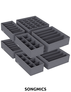 SONGMICS Schubladenorganizer-Boxen, 8er-Set