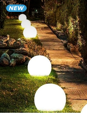 Solarlampe «Kugel», Ø20 cm