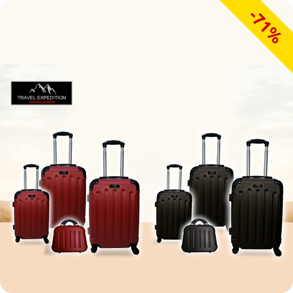 Kofferset «Star», 4-teilig, rot