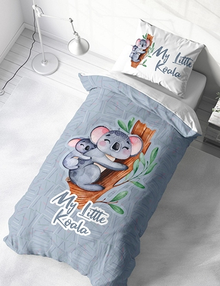 Garnitur «My little koala» 160 x 210 cm + 65 x 100 cm