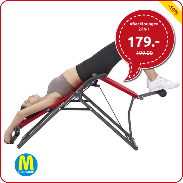 «Mediashop Backlounge» 2-in-1 Inversionstrainer