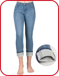 Jeans mit Fleecefutter