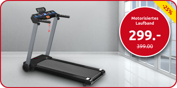 Motorisiertes Laufband 12 Programme
