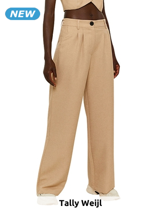 TALLY WEiJL Hose, gerader Schnitt, beige