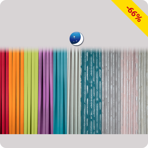 Vorhang 1 Stück, lichtundurchlässig, rot