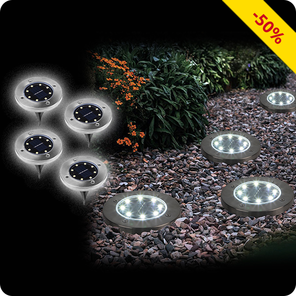 Solarlampen LED Sticks, 4 Stück