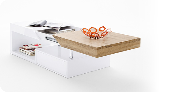 Couchtisch «Duo» mit  Auszugsfunktion