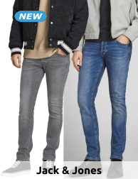 JACK & JONES Herrenhose, L32, grau