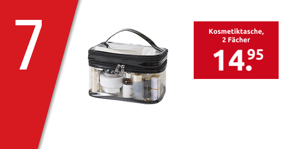 Kosmetiktasche, 2 Fächer