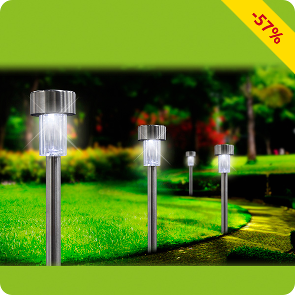 Solarlampen-Sticks, 24 Stück