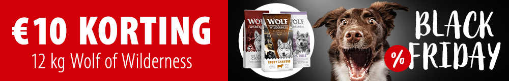 10 euro korting op 12 kg Wolf of Wilderness