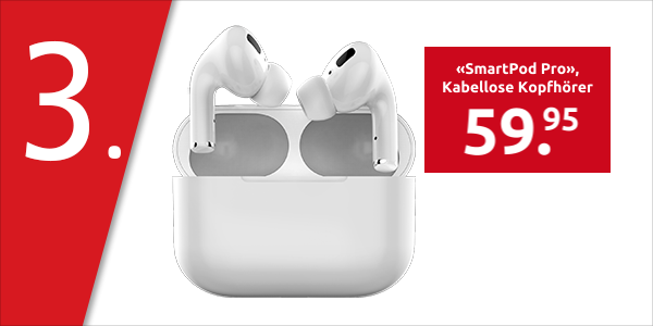 «SmartPod Pro», Kabellose Kopfhörer, Ultraschnelle Verbindung