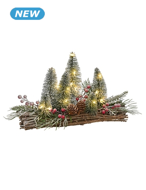 Tannen-Dekoration LED, 30 x 20 cm