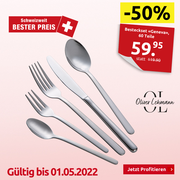 Besteckset «Geneva», 60 Teile, 12 Personen