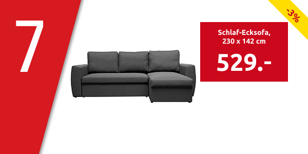 Schlaf-Ecksofa «Marty 2», 230 x 142 cm