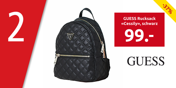 GUESS Rucksack «Cessily», schwarz