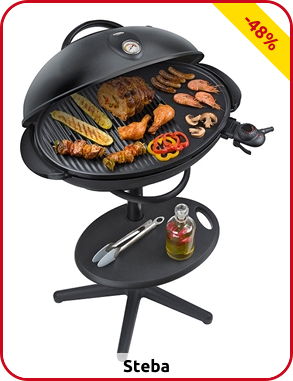 Elektrogrill mit Haube von Steba