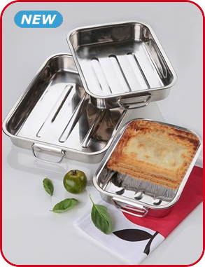 Auflaufformenset Edelstahl