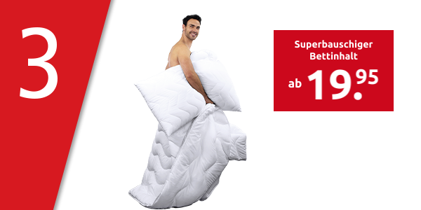 Superbauschiger Bettinhalt mit Mikrofaser-Bezug