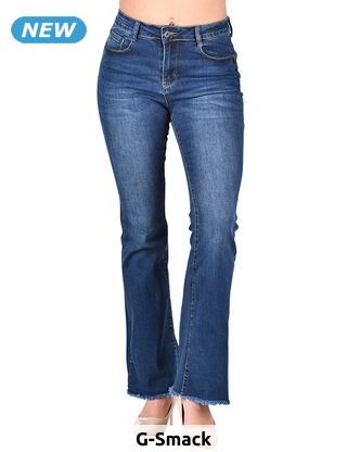 G-Smack Schlaghosen-Jeans Push-up, blau