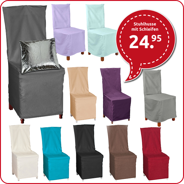 Stuhlhusse mit Schleifen