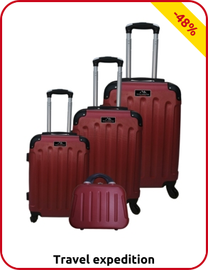 Kofferset «Star», 4-teilig, rot